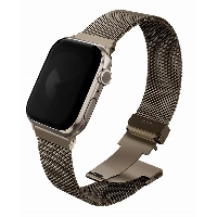 Ремешок Uniq Dante PRO Strap Mesh Steel для Apple Watch 49/45/44/42 мм, Gold, золотой