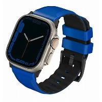 Ремешок Uniq LINUS Airosoft silicone для Apple Watch 49/45/44/42 мм, Blue, синий