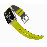 Ремешок Uniq LINUS Airosoft silicone для Apple Watch 49/45/44/42 мм, Lime, желтый