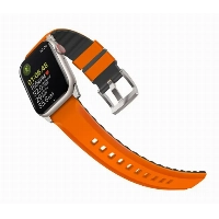 Ремешок Uniq LINUS Airosoft silicone для Apple Watch 49/45/44/42 мм, Orange, оранжевый