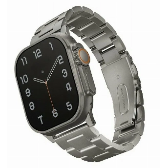 Ремешок Uniq OSTA для Apple Watch 49/45/44/42 мм, Titanium, серебристый