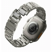 Ремешок Uniq OSTA для Apple Watch 49/45/44/42 мм, Titanium, серебристый