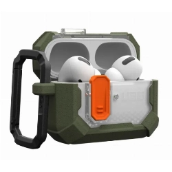 Чехол Urban Armor Gear (UAG) Plasma Case для AirPods Pro/Pro 2, Olive Drab, оливково-серый