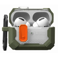 Чехол Urban Armor Gear (UAG) Plasma Case для AirPods Pro/Pro 2, Olive Drab, оливково-серый