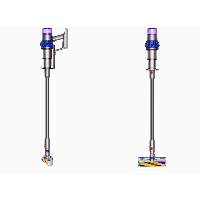 Пылесос Dyson V15 Detect Extra SV47, Blue/Nickel