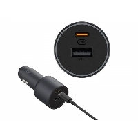 Автомобильная зарядка Xiaomi Car Charger, 100 Вт, CC07ZM, черный