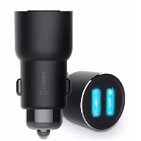 Автомобильная зарядка Xiaomi Car Charger Roidmi 3S + FM 2USB 3.4A, Black, черный