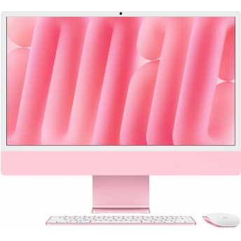 Моноблок Apple iMac 24 2024 (MWV53), 4480x2520, Apple M4, RAM 16 ГБ, SSD 512 ГБ, 10-core CPU, 10-core GPU, MacOS, Pink, розовый