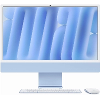 Моноблок Apple iMac 24 2024 (MWV13), 4480x2520, Apple M4, RAM 16 ГБ, SSD 256 ГБ, 10-core CPU, 10-core GPU, MacOS, Blue, синий 