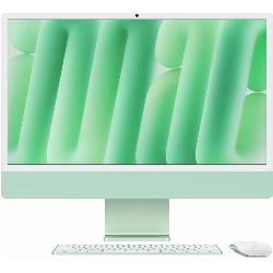 Моноблок Apple iMac 24 2024 (MWUE3), 4480x2520, Apple M4, RAM 16 ГБ, SSD 256 ГБ,  8-core CPU, 8-core GPU, MacOS, Green, зеленый