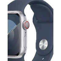 Умные часы Apple Watch Series SE Gen 2 40 мм Aluminium Case, Silver/Denim Sport Band, серебристый/деним - S/M