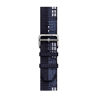 Apple Watch Hermès Series 11 46 мм, Silver Titanium Case, Bleu Nuit Faubourg Party