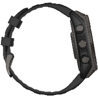 Garmin Fenix 8, 47 мм Solar Sapphire Carbon Gray DLC Titanium Black / Pebble Gray