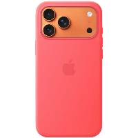Apple iPhone 17 Pro Max Silicone Case (MHW64), Bright Guava, гуава