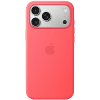 Apple iPhone 17 Pro Max Silicone Case (MHW64), Bright Guava, гуава