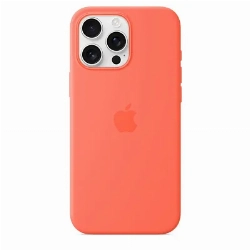 Чехол iPhone 16 Pro Max Silicone Case (MDGX4), Tangerine, оранжевый