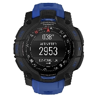 Умные часы Garmin Instinct 3, 45 мм, AMOLED, Bolt Blue/Black, синий