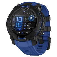 Умные часы Garmin Instinct 3, 45 мм, AMOLED, Bolt Blue/Black, синий
