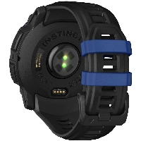 Умные часы Garmin Instinct 3, 50 мм, AMOLED, Black/Bolt Blue, черный/синий