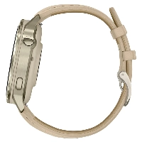 Garmin Venu 4 41mm Lunar Gold / Bone + Light Sand Leather Band