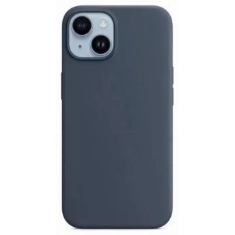 Чехол Apple iPhone 14 Silicone Case, Storm blue, темно-синий