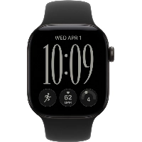 Умные часы Apple Watch Series 12 42 мм, GPS, Black Aluminum, Black Sport Band, S/M