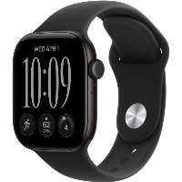 Умные часы Apple Watch Series 12 42 мм, GPS, Black Aluminum, Black Sport Band, S/M