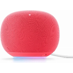 Умная колонка Google Home Speaker, Berry Coral, розовый