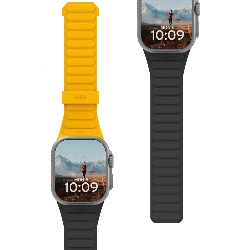 Ремешок Pathfinder Strap Silicone (UAG) для Apple Watch 49/45/44/42 мм, Yellow/Black, желтый/черный