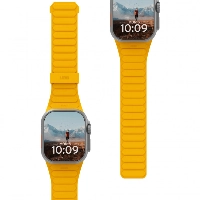 Pathfinder Strap Silicone (UAG) для Apple Watch 49/45/44/42 мм, Yellow/Black, желтый/черный