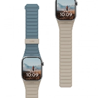 Pathfinder Strap Silicone (UAG) для Apple Watch 49/45/44/42 мм, Dune/Cloud Blue, бежевый/голубой