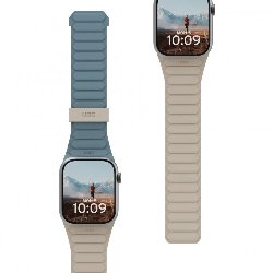 Ремешок Pathfinder Strap Silicone (UAG) для Apple Watch 49/45/44/42 мм, Dune/Cloud Blue, бежевый/голубой