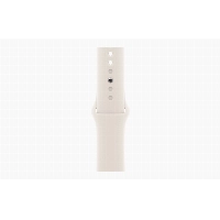 Apple Watch Series 11 46 мм, M/L 140-245 мм, Silver Aluminum Case, Starlight Sport Band