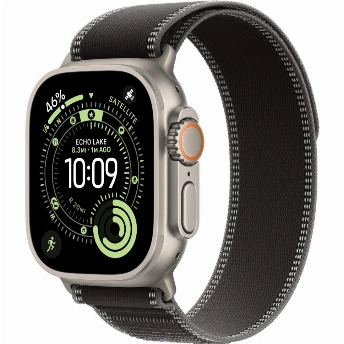 Умные часы Apple Watch Ultra 3 49 мм, Titanium Case with Black/Charcoal Trail Loop (S/M)