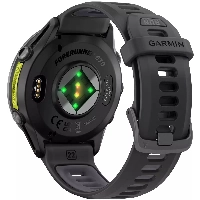 Умные часы Garmin Forerunner 970, Carbon Grey DLC Titanium Black/Translucent Whitestone, черный