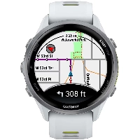 Умные часы Garmin Forerunner 970, Titanium Whitestone/Translucent Amp Yellow, белый/желтый