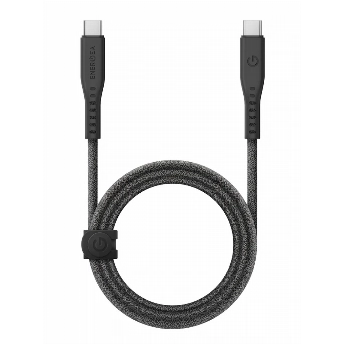 Кабель EnergEA Flow USB 2.0, USB-C to USB-C 480MBPS, 240W 1.5м, черный