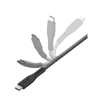 Кабель EnergEA Flow USB 2.0, USB-C to USB-C 480MBPS, 240W 1.5м, черный