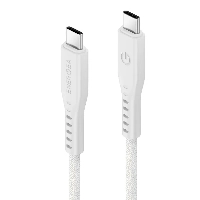 Кабель EnergEA Flow USB 2.0, USB-C to USB-C 480MBPS, 240W 1.5м, белый