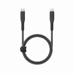 Кабель EnergEA Flow USB 3.2, USB-C to USB-C 20GBPS, 240W 1м, черный