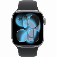Умные часы Apple Watch Series 11 42 мм, S/M 130-200 мм, Space Gray Aluminum Case, Black Sport Band