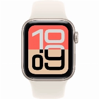 Умные часы Apple Watch Series SE 3 44 мм Starlight Aluminium Case, Starlight Sport Band, сияющая звезда - S/M