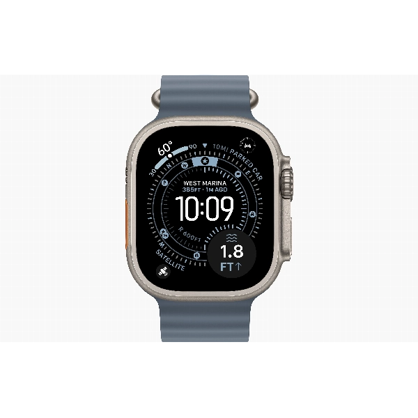 Умные часы Apple Watch Ultra 3 49 мм, Titanium Case with Ocean Band, Anchor Blue