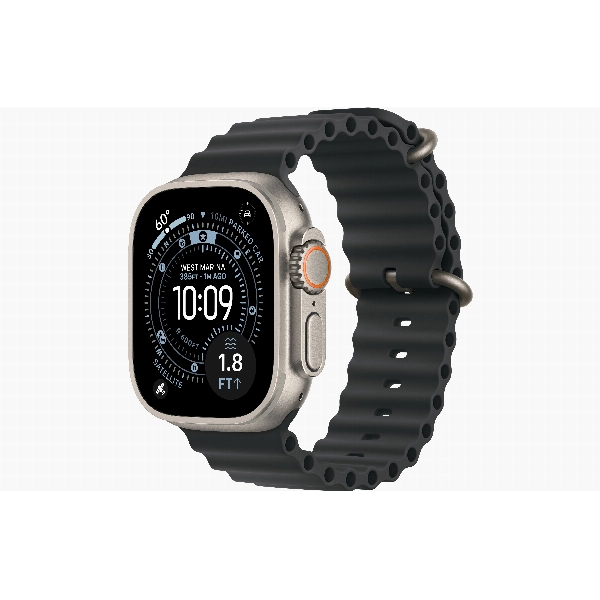 Умные часы Apple Watch Ultra 3 49 мм, Titanium Case with Ocean Band, Black