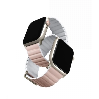 Ремешок Uniq Revix Premium Edition для Apple Watch 49/45/44/42 мм, Pink/White, розовый/белый