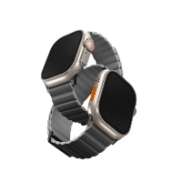 Ремешок Uniq Revix Premium Edition для Apple Watch 49/45/44/42 мм, Charcoal/Ash Grey, серый