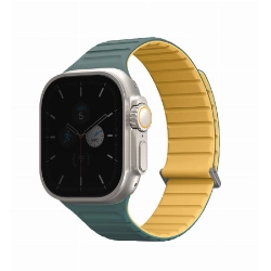 Ремешок Uniq REVIX EVO для Apple Watch 49/45/44/42 мм, Green Yellow, зеленый/желтый