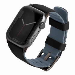 Ремешок Uniq LINUS для Apple Watch 49/45/44/42 мм, Black, черный