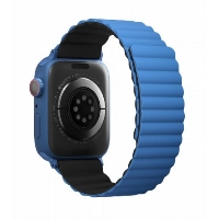 Ремешок Uniq Revix для Apple Watch 49/45/44/42 мм, Blue/Black, синий/черный