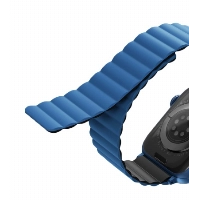 Ремешок Uniq Revix для Apple Watch 49/45/44/42 мм, Blue/Black, синий/черный